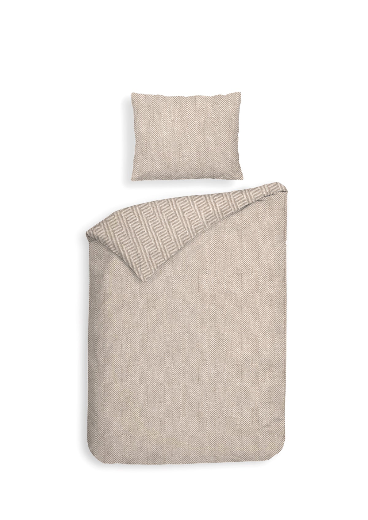 Heckettlane Dekbedovertrek Spina Desert Sand - 100% Katoen-Flanel