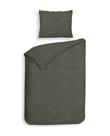 Heckettlane Dekbedovertrek Franela Frost Grey - 100% Katoen-Flanel