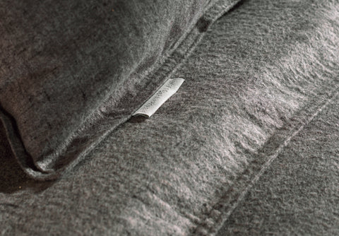 Heckettlane Dekbedovertrek Franela Frost Grey - 100% Katoen-Flanel