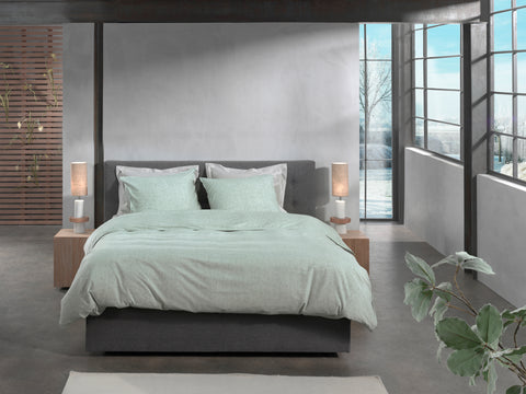 Heckettlane Dekbedovertrek Franela Laurel Green - 100% Katoen-Flanel