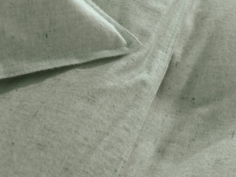 Heckettlane Dekbedovertrek Franela Laurel Green - 100% Katoen-Flanel