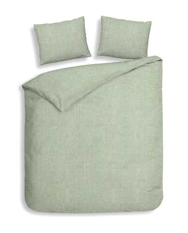 Heckettlane Dekbedovertrek Franela Laurel Green - 100% Katoen-Flanel