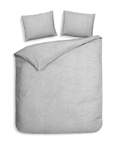 Heckettlane Dekbedovertrek Franela Mist Grey - 100% Katoen-Flanel