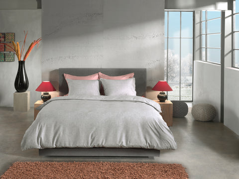 Heckettlane Dekbedovertrek Franela Mist Grey - 100% Katoen-Flanel