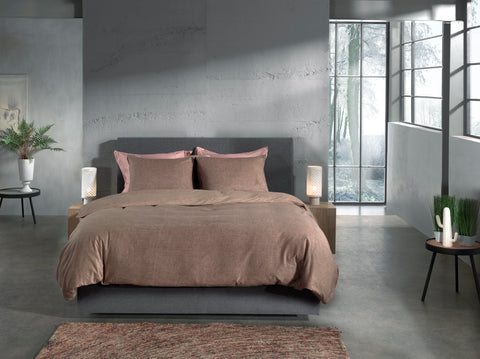 Heckettlane Dekbedovertrek Franela Simply Taupe - 100% Katoen-Flanel
