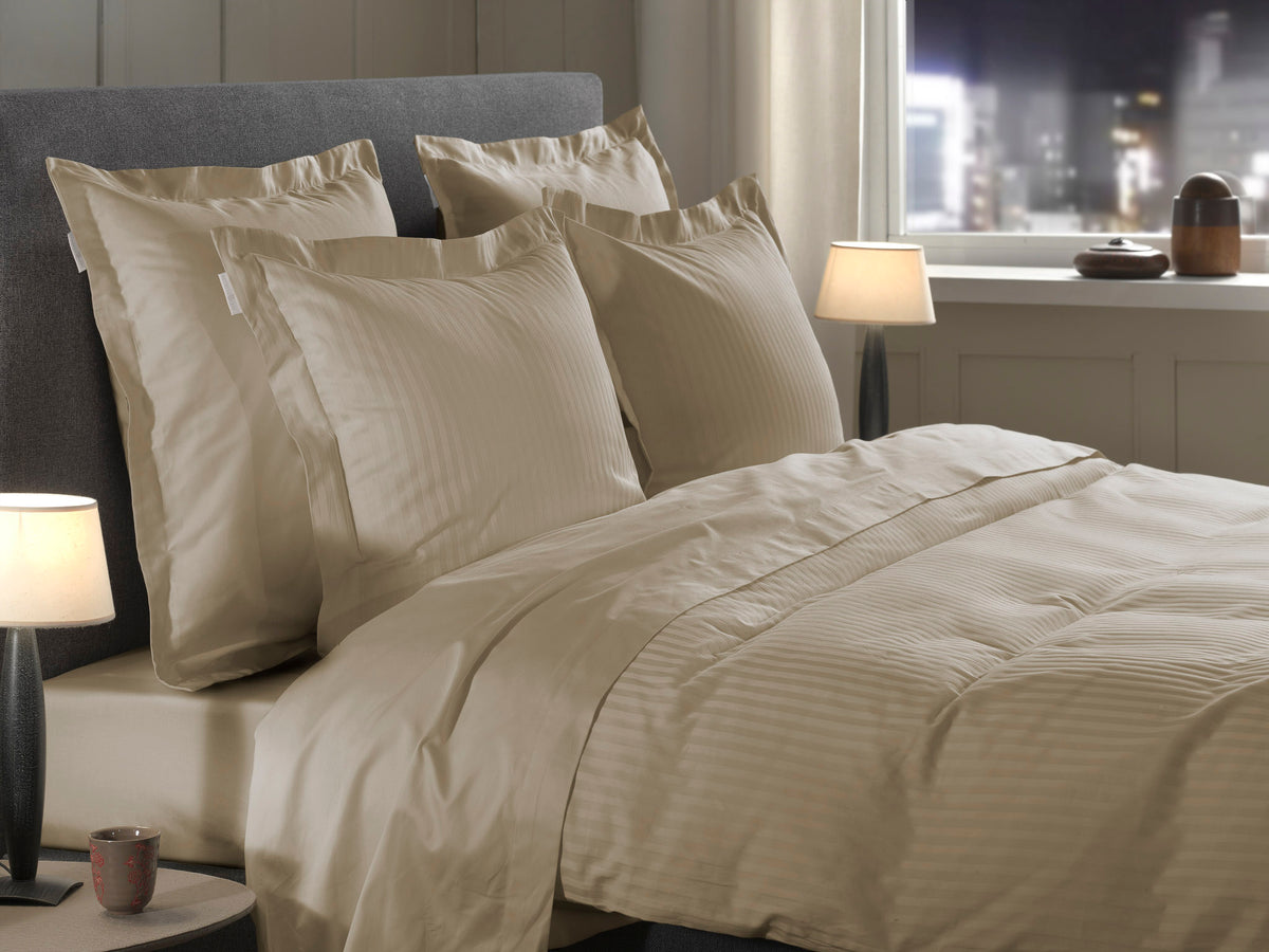 Heckettlane Dekbedovertrek Banda Mojave Sand - 100% Katoen-Satijn