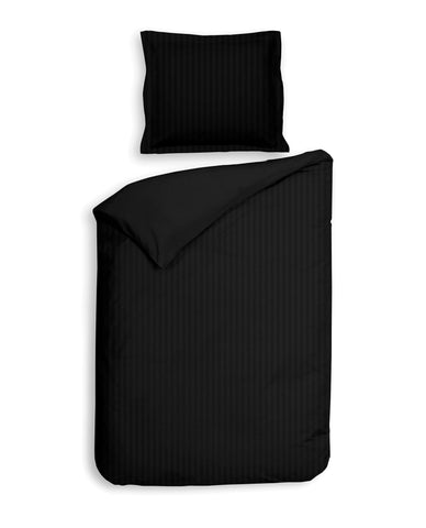 Heckettlane Dekbedovertrek Banda Moonless Black - 100% Katoen-Satijn