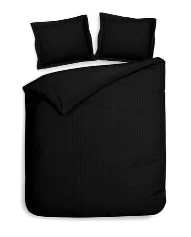 Heckettlane Dekbedovertrek Banda Moonless Black - 100% Katoen-Satijn