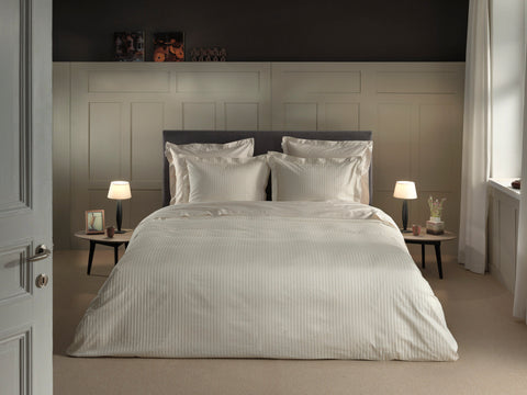 Heckettlane Dekbedovertrek Banda Off-White - 100% Katoen-Satijn