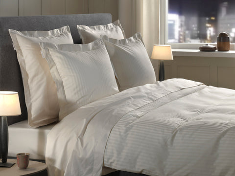 Heckettlane Dekbedovertrek Banda Off-White - 100% Katoen-Satijn