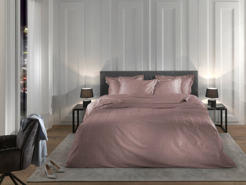 Heckettlane Dekbedovertrek Diamante Canyon Rose - 100% Katoen-Satijn