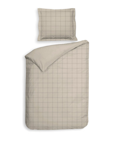 Heckettlane Dekbedovertrek Diamante Mojave Sand - 100% Katoen-Satijn