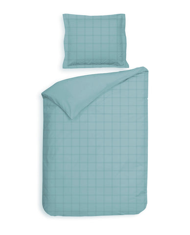 Heckettlane Dekbedovertrek Diamante Sphere Blue - 100% Katoen-Satijn