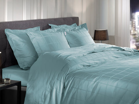 Heckettlane Dekbedovertrek Diamante Sphere Blue - 100% Katoen-Satijn