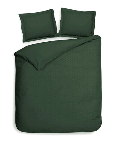 Heckettlane Dekbedovertrek Punto Calla Green - 100% Katoen-Satijn