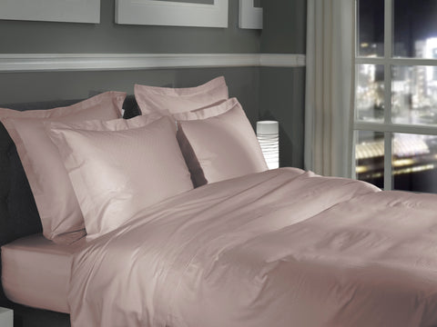 Heckettlane Dekbedovertrek Punto Rose Tan - 100% Katoen-Satijn