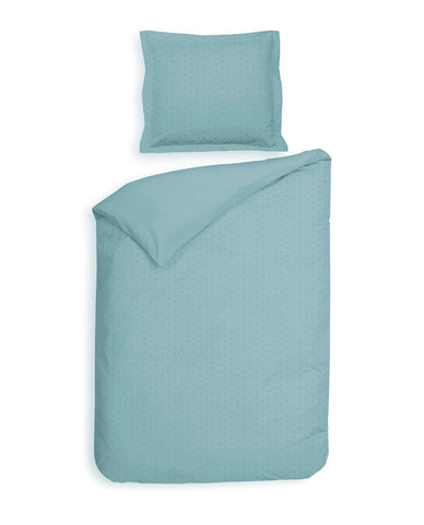 Heckettlane Dekbedovertrek Punto Sphere Blue - 100% Katoen-Satijn