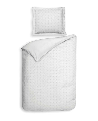 Heckettlane Dekbedovertrek Punto White - 100% Katoen-Satijn