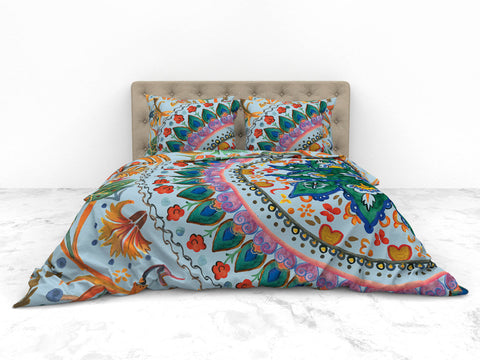 Heckettlane Dekbedovertrek Hailey Multi - 50% Bamboo 50% Percale