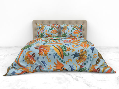 Heckettlane Dekbedovertrek Hailey Multi - 50% Bamboo 50% Percale