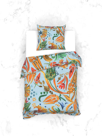 Heckettlane Dekbedovertrek Hailey Multi - 50% Bamboo 50% Percale