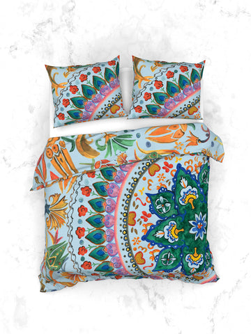 Heckettlane Dekbedovertrek Hailey Multi - 50% Bamboo 50% Percale