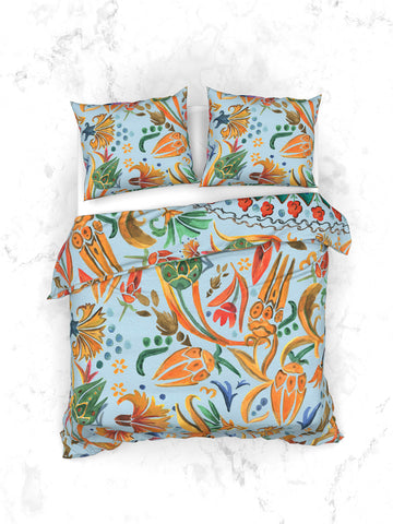 Heckettlane Dekbedovertrek Hailey Multi - 50% Bamboo 50% Percale