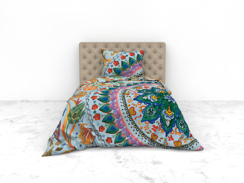 Heckettlane Dekbedovertrek Hailey Multi - 50% Bamboo 50% Percale