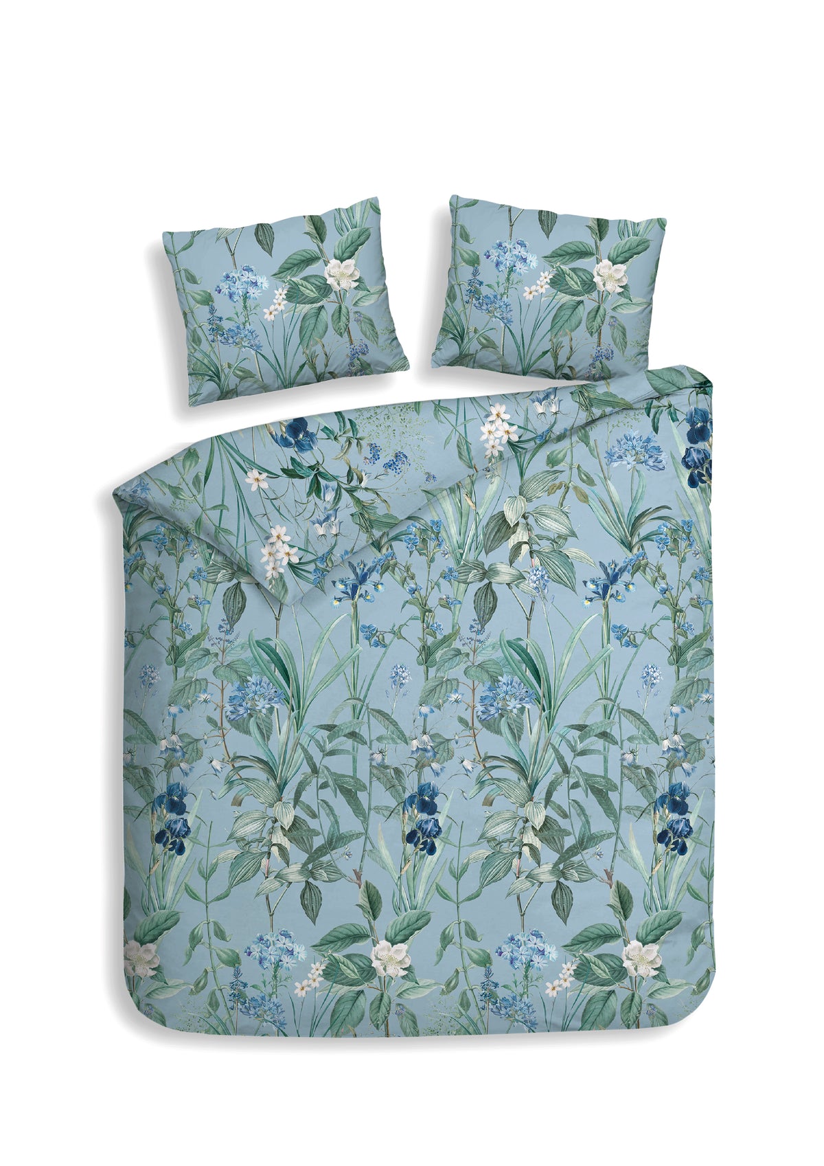 Heckettlane Dekbedovertrek Martina Blue - 100% Katoen-Flanel
