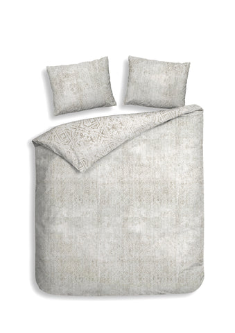 Heckettlane Dekbedovertrek Esmeralda Beige - 100% Katoen-Satijn