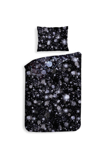 Heckettlane Dekbedovertrek Gabin Black - 100% Katoen-Satijn