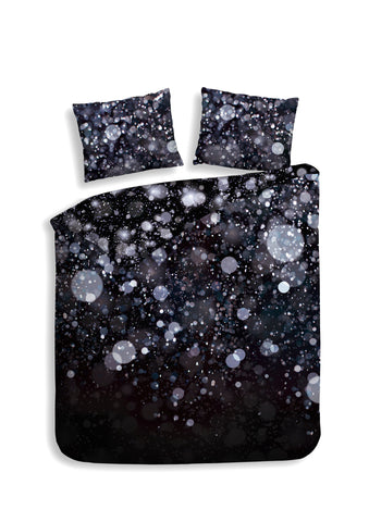 Heckettlane Dekbedovertrek Gabin Black - 100% Katoen-Satijn