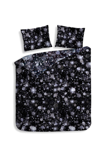 Heckettlane Dekbedovertrek Gabin Black - 100% Katoen-Satijn
