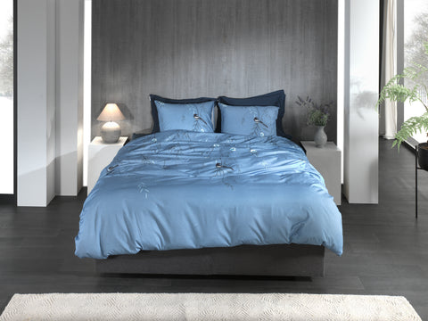 Heckettlane Dekbedovertrek Margaux Blue - 100% Katoen-Twill