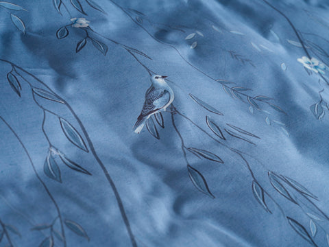 Heckettlane Dekbedovertrek Margaux Blue - 100% Katoen-Twill