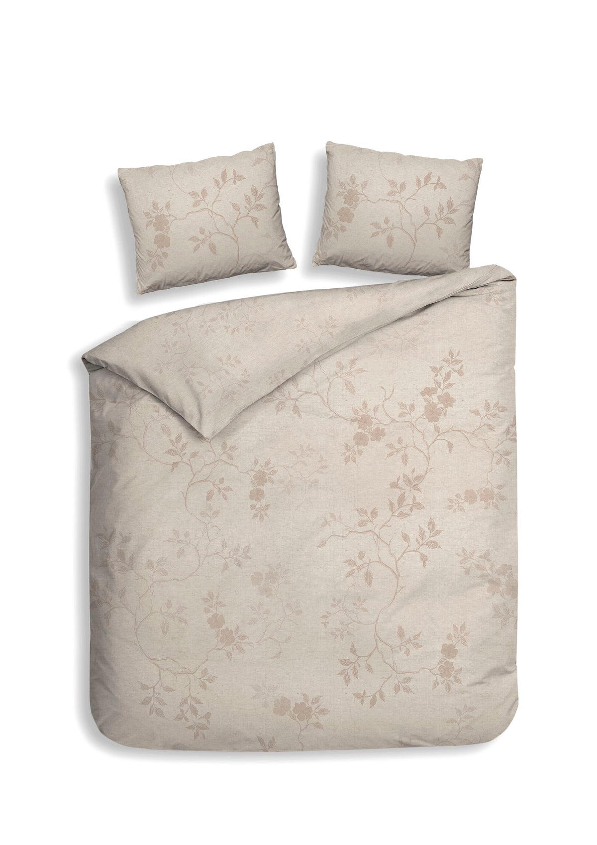 Heckettlane Dekbedovertrek Yara Beige - 100% Katoen-Twill