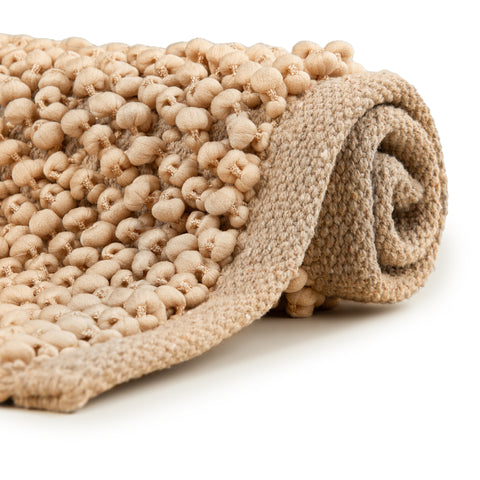 Heckettlane Badmat Nodo Forest Sand - 60% Polyester 40% Katoen