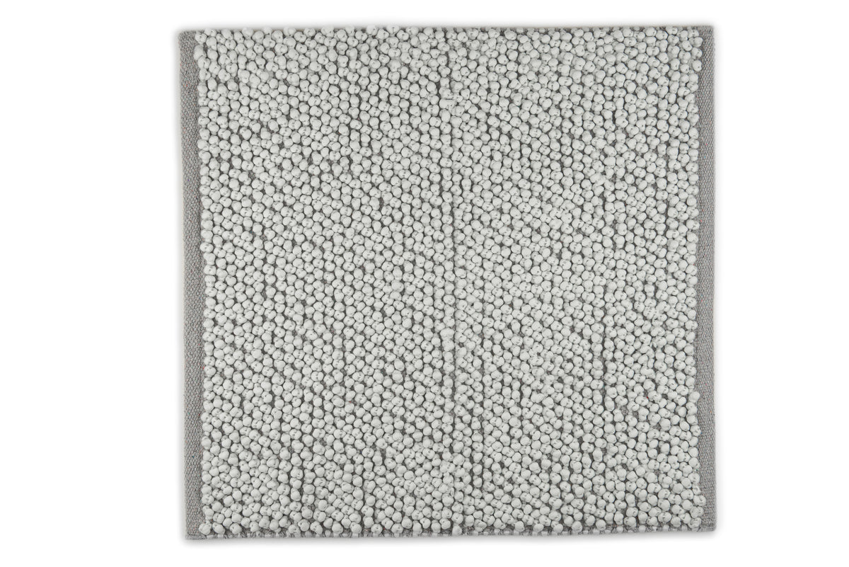 Heckettlane Badmat Nodo Light Grey - 60% Polyester 40% Katoen