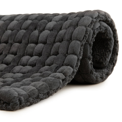Heckettlane Badmat Vellutato Dark Grey - 60% Polyester 40% Katoen