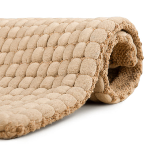 Heckettlane Badmat Vellutato Forest Sand - 60% Polyester 40% Katoen
