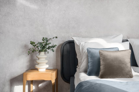 Heckettlane Sierkussen Velours Original Taupe Grey - 100% Polyester