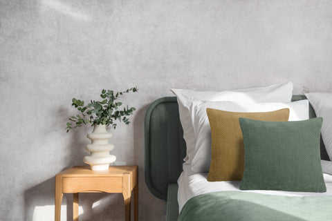 Heckettlane Sierkussen Velours Panama Calla Green - 100% Polyester