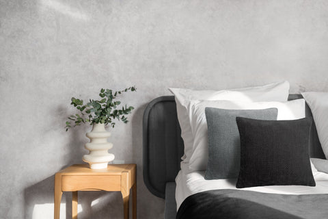 Heckettlane Sierkussen Velours Panama Moonless Black - 100% Polyester