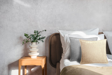 Heckettlane Sierkussen Velours Vieux Cuban Sand  - 100% Polyester