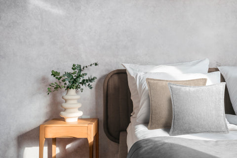 Heckettlane Sierkussen Velours Vieux Glacier Grey - 100% Polyester