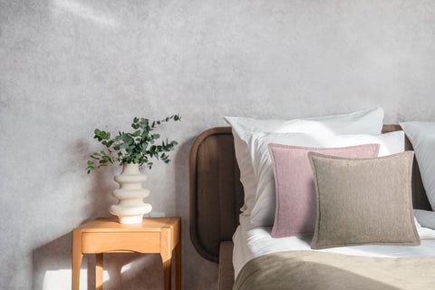 Heckettlane Sierkussen Velours Vieux Taupe Grey - 100% Polyester