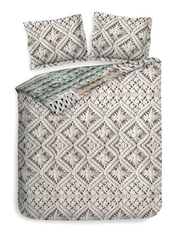 Heckettlane Dekbedovertrek Playa Sandy Beige - 100% Katoen