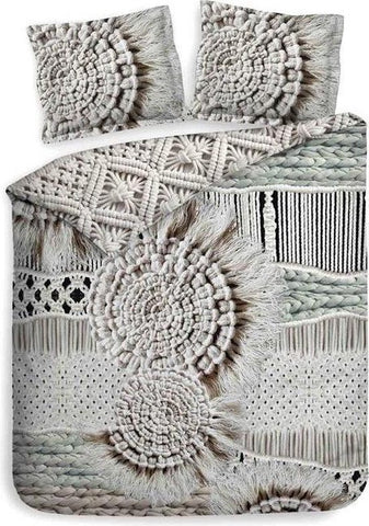 Heckettlane Dekbedovertrek Playa Sandy Beige - 100% Katoen