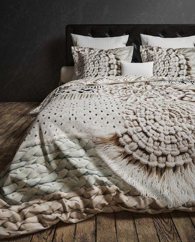 Heckettlane Dekbedovertrek Playa Sandy Beige - 100% Katoen
