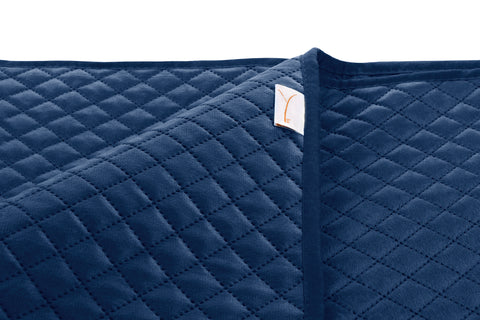 Yellow Sprei Victoria Navy Blue - 100% Polyester